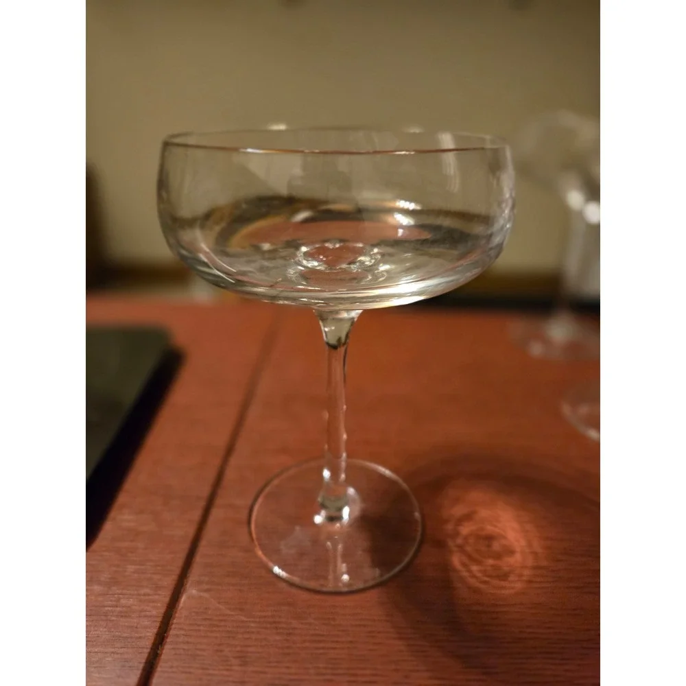 Vintage‎ Style Clear Glass Champagne Coupe Cocktail Martini Glass Stemware